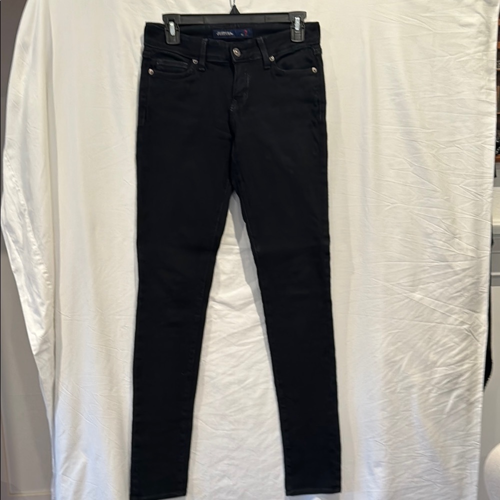 JUSTUSA Black Denim Jeans, size 7